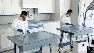 Staten Island, NY cabinet painting service for durable kitchen and bathroom finishes