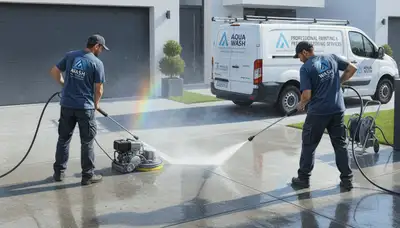 Concrete pressure cleaning in Staten Island, NY by Staten Island Paint Pros for driveways and patios