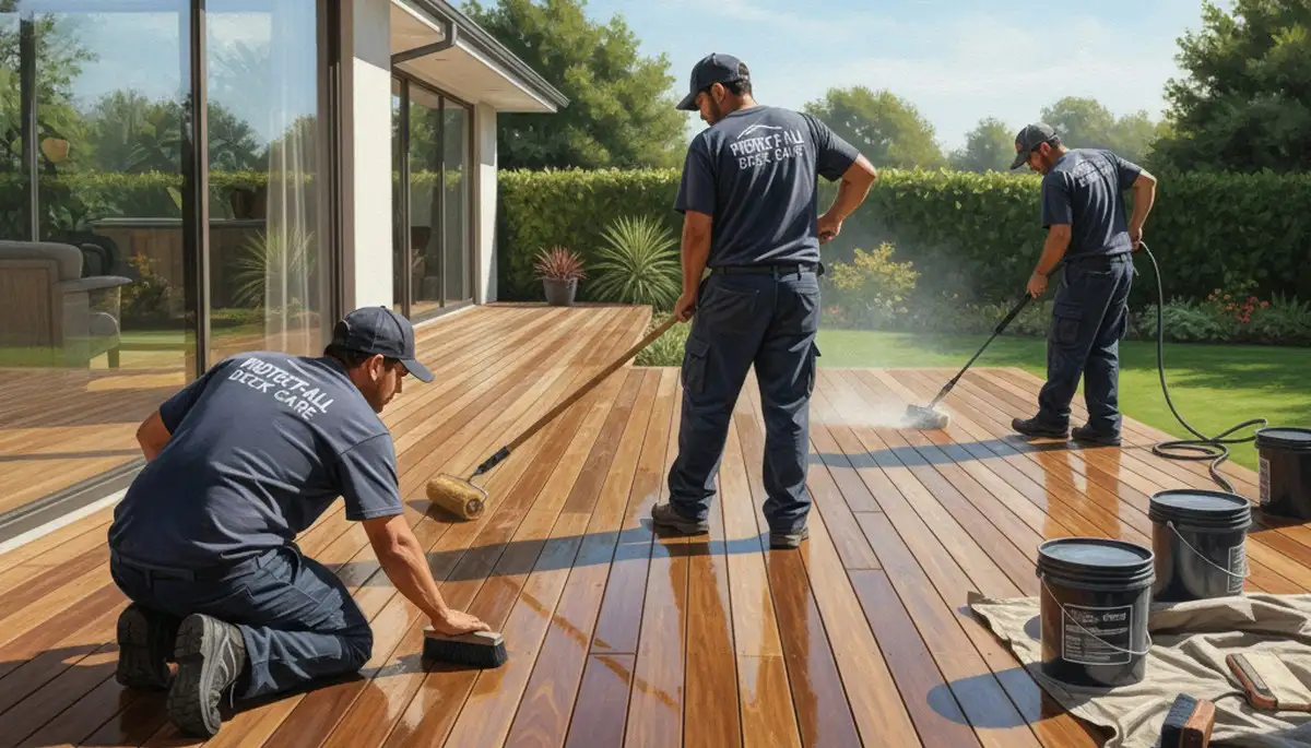 Staten Island, NY deck sealing service protecting wood from humidity and salt air