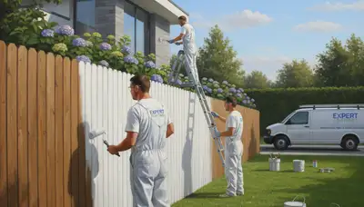 Staten Island, NY fence painting service for wood and metal fences against salt air and weather