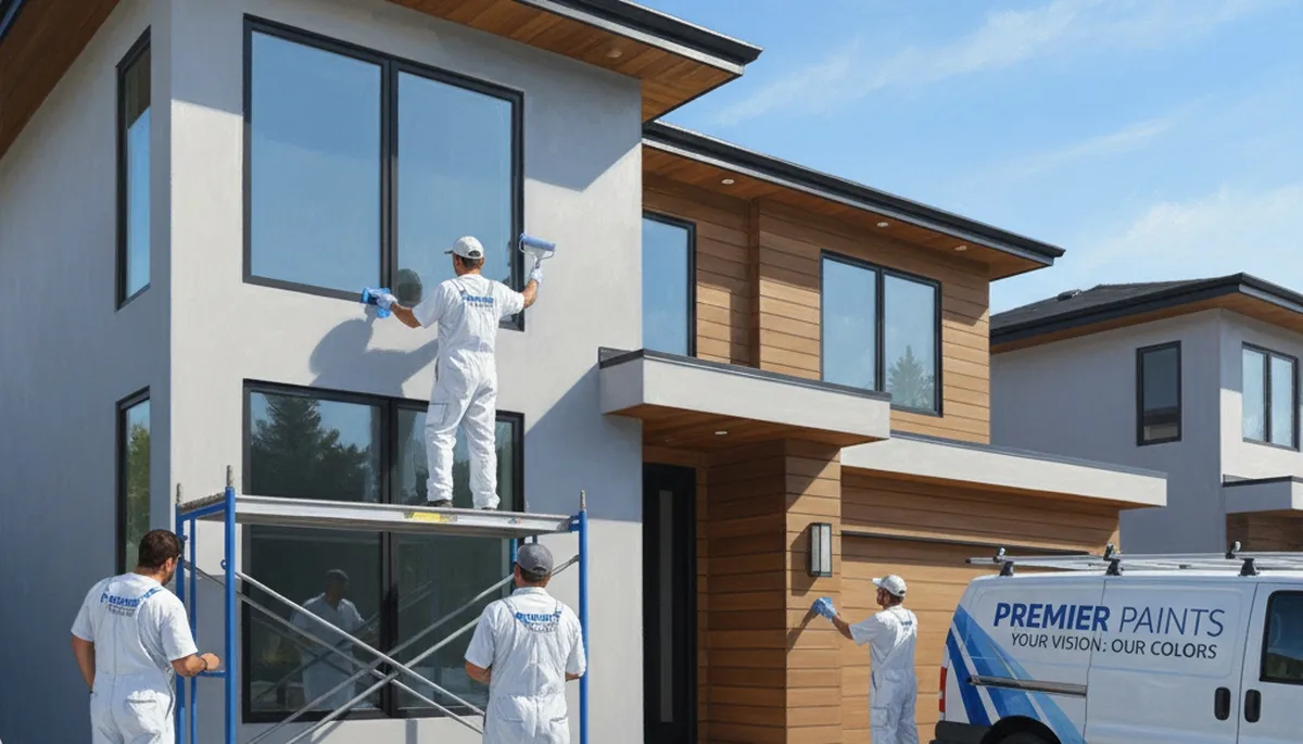 Staten Island, NY house painters applying exterior paint on a home for coastal weather protection