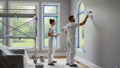 Staten Island, NY interior house painting service by Paint Pros for clean, durable wall finishes