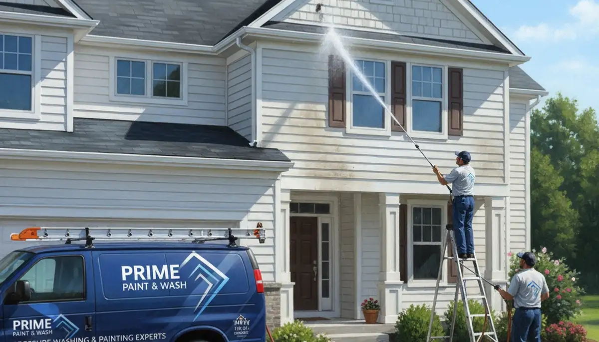 Vinyl siding pressure cleaning in Staten Island, NY for a cleaner, refreshed home exterior