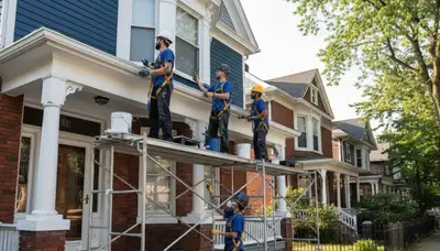 Painting contractor in Staten Island, NY providing professional interior and exterior painting services