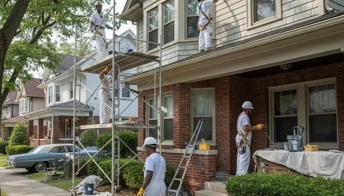 Painting contractor in Staten Island, NY providing professional interior and exterior house painting services