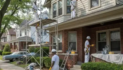 Painting contractor in Staten Island, NY providing professional interior and exterior house painting services